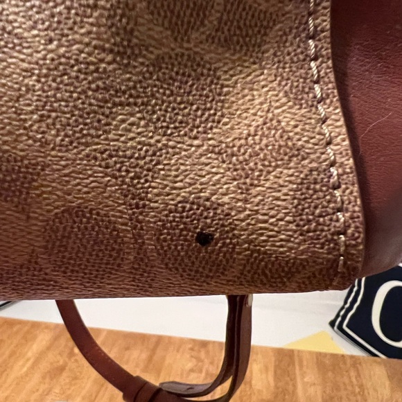 Coach backpack with matching wallet. Used a few times. One mark as seen in photo - Picture 8 of 8